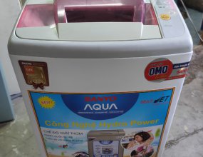 Máy giặt cũ Sanyo 10kg chính hãng sử dụng tốt còn bảo hành giá rẻ