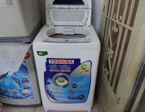 Máy giặt cũ Toshiba 10kg chính hãng sử dụng tốt còn bảo hành
